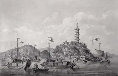 View of Golden Mountain Island in the Blue River, China, c.1794 by William Alexander